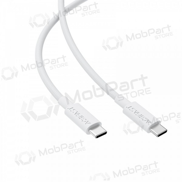 USB kaabel Acefast C18-03 60W USB-C to USB-C 1.2m valged
