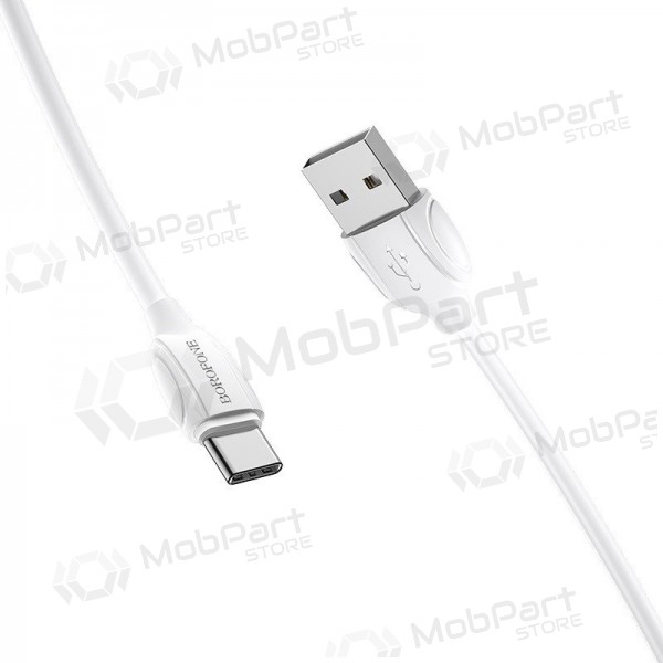 USB kaabel Borofone BX19 USB-A to USB-C 1.0m valged