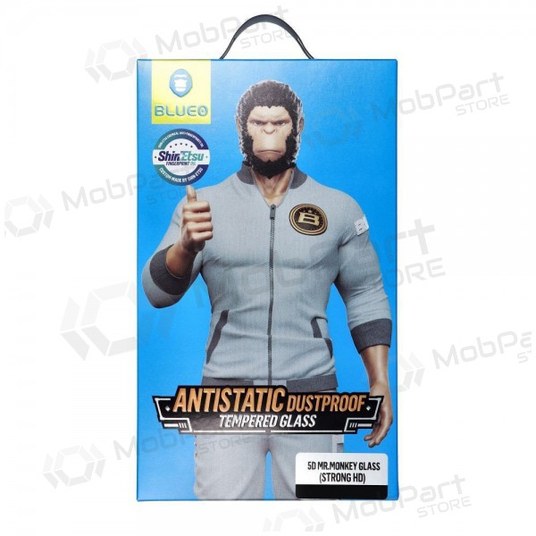 LCD apsauginis stikliukas 5D Mr. Monkey Glass (Strong Lite) Samsung S937 S25 Edge mustad