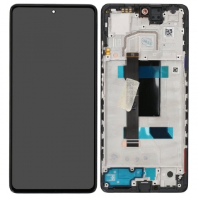 Ekranas Xiaomi Redmi Note 12 Pro 5G/Note 12 Pro+ 5G/Poco X5 Pro 5G su lietimui jautriu stikliuku ja rėmeliu Black ORG