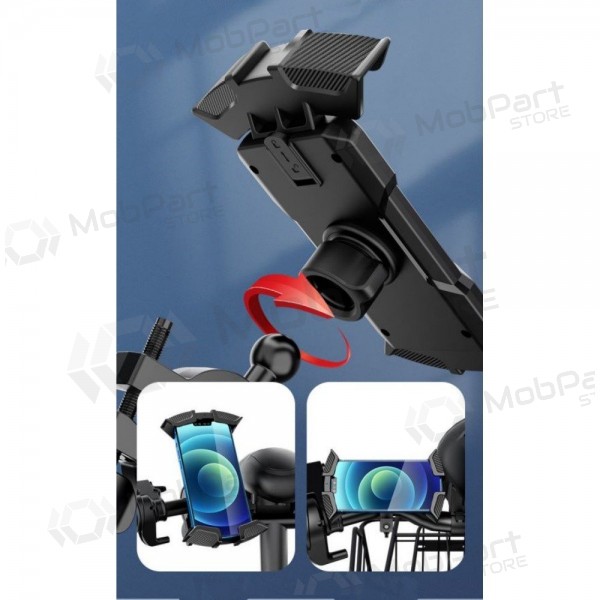 Telefono laikiklis dviračiui Awei X47 mustad