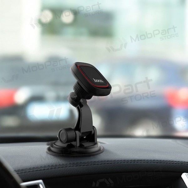 Automobilinis Universaalne telefono laikiklis Hoco CA28, tvirtinamas ant prietaisų skydelio, magnetinis, mustad