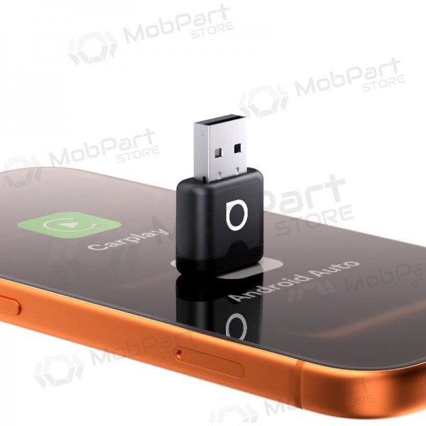 Juodas juhtmevaba CarPlay / Android Auto adapter Ottocast Mini Aura CA530-T