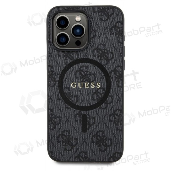 Apple iPhone 15 Pro Max ümbris - Guess PU Leather 4G Colored Ring MagSafe (must)