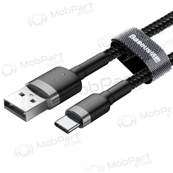 USB kaabel Baseus Cafule Type-C 2.0m 2.0A (hall-mustad) CATKLF-CG1