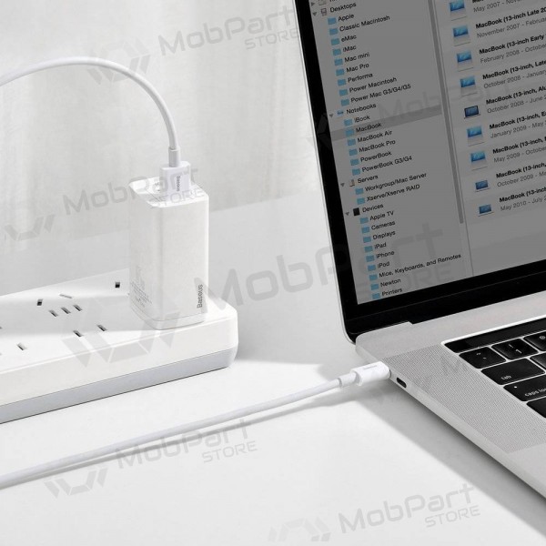 USB kaabel Baseus Superior iš USB į Type-C 66W 2.0m valged CATYS-A02