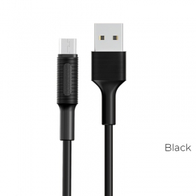 USB kaabel Borofone BX1 microUSB 1.0m (mustad)
