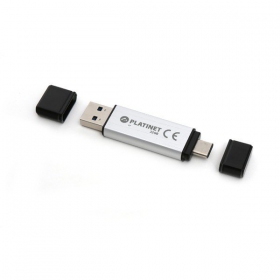 Mälu Platinet 32GB OTG USB 3.0 + Type-C (hõbedane)