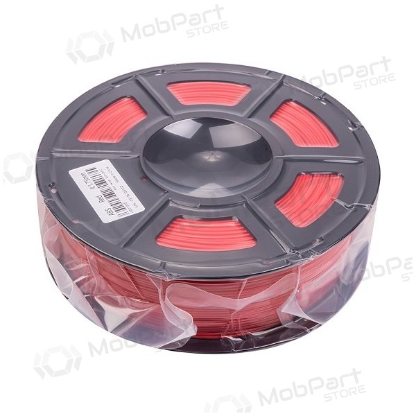 3D spausdinimo plastikas ABS, 1.75mm, 1kg, punane 3D spausdinimo plastikas ABS, 1.75mm, 1kg, punane
