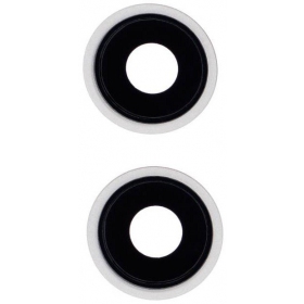 Apple iPhone 13 kaamera klaas (2tk) (valged) (koos raamiga)