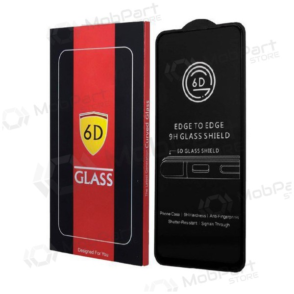 LCD apsauginis stikliukas 6D Xiaomi Redmi 14C/Redmi A4/Poco C75 mustad