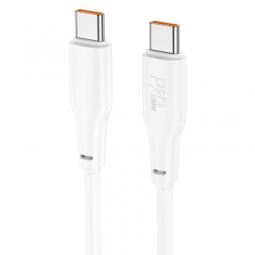 USB-C kaabel Hoco X93 USB-C kuni USB-C 1 m 100 W valge