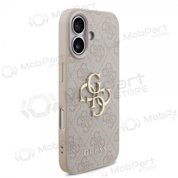 Apple iPhone 17 ümbris - Guess PU 4G Metal Logo (roosa)