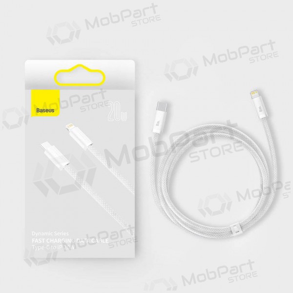 Kaabel Baseus Dynamic Type-C - Lightning 20W 1.0m (valged) CALD000002