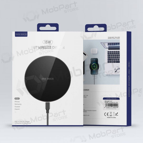 Laadija juhtmeta Dux Ducis C6 15W (mustad)