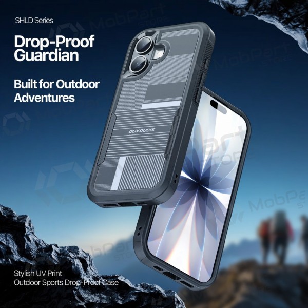 Apple iPhone 17 ümbris - Dux Ducis Shld must (Contour Pattern)