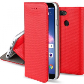 Xiaomi Redmi 12 / Redmi Note 12R / Poco M6 Pro ümbris / kaaned "Smart Magnet" (punane)
