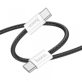 USB kaabel Hoco X104 60W USB-C to USB-C 2.0m mustad