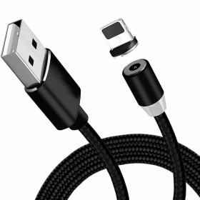 USB kaabel Magnetic Lightning 1.0m (mustad)