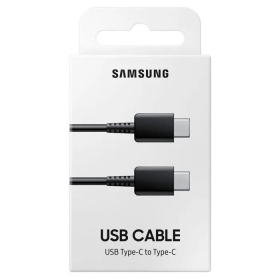 USB kaabel originaalne Samsung EP-DA705 Type-C-Type-C 1.0m pakendis mustad