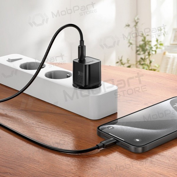 Telefoni laadija Hoco N66 35 W GaN USB-C valge
