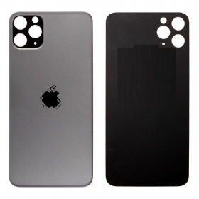 Apple iPhone 11 Pro patareipesade kaas (tagakaas) hall (space grey) (bigger hole for camera)