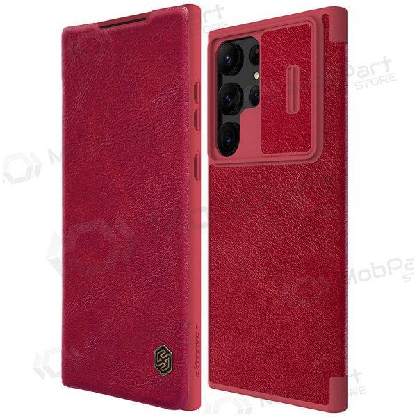 Samsung Galaxy S23 FE ümbris „Nillkin Leather“ (punane) Samsung Galaxy S23 FE ümbris „Nillkin Leather“ (punane)
