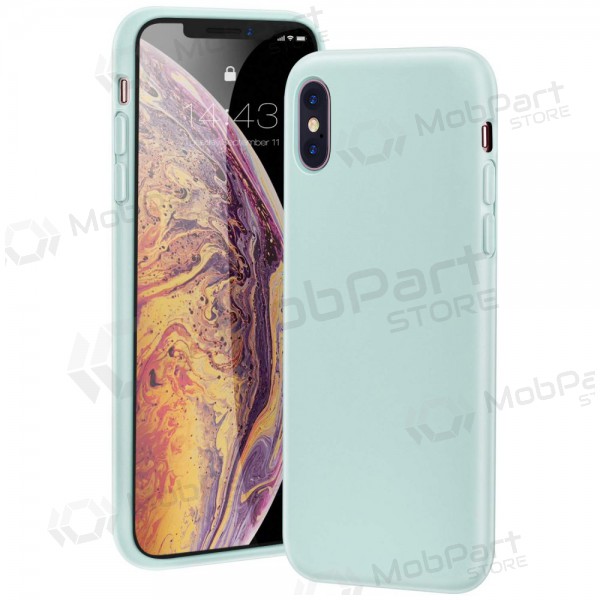 Apple iPhone 13 Pro ümbris - Liquid Silicone 1.5mm (piparmündiroheline)