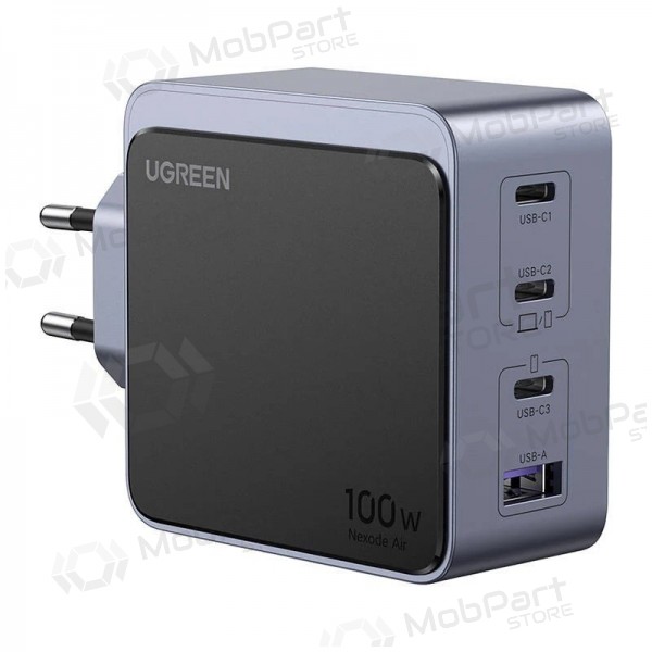 Võrgulaadija Ugreen X565 100 W GaN 3x USB-C + USB-A hall