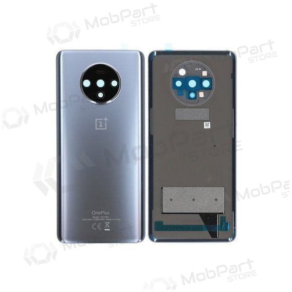 OnePlus 7T patareipesade kaas (tagakaas) hõbedased (Frosted Silver) (kasutatud grade C, originaalne)