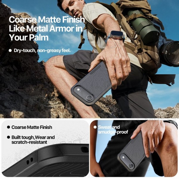 Apple iPhone Air ümbris - Dux Ducis Shld must (Contour Pattern)