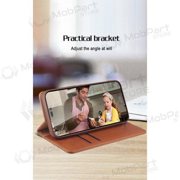 Ümbris HDD Magnetic Wallet Case Samsung A405 A40 pruun