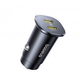 Autolaadija Baseus GoTrip 2xUSB-C 30W mustad C00072300123-01