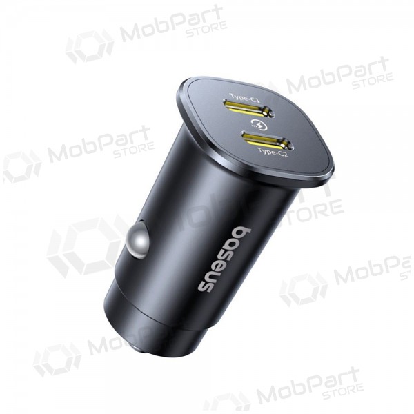Autolaadija Baseus GoTrip 2xUSB-C 30W mustad C00072300123-01