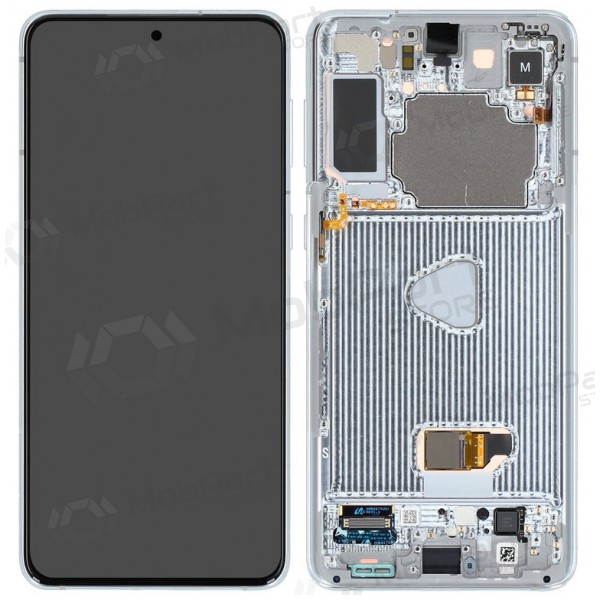 Ekranas Samsung G996 S21 Plus su lietimui jautriu stikliuku ja rėmeliu Phantom Silver originaalne (service pack) Ekranas Samsung G996 S21 Plus su lietimui jautriu stikliuku ja rėmeliu Phantom Silver originaalne (service pack)