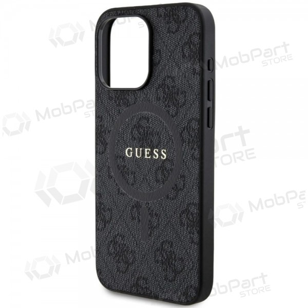 Apple iPhone 15 Pro Max ümbris - Guess PU Leather 4G Colored Ring MagSafe (must)
