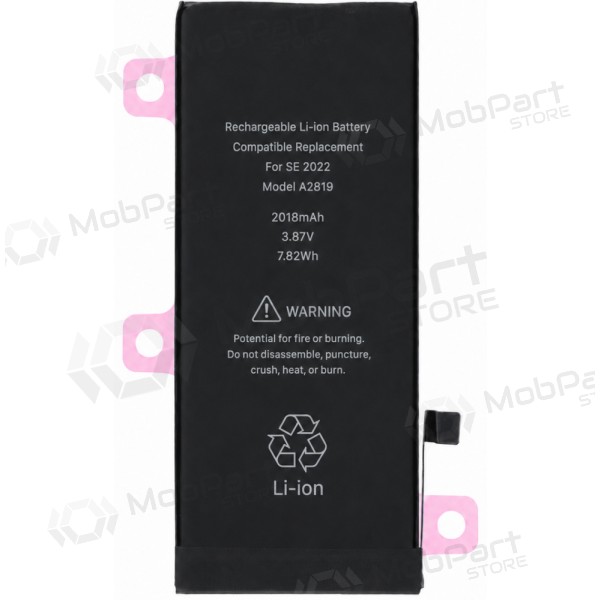 Akumuliatorius ORG mõeldud iPhone SE 2022 2018mAh su lipduku