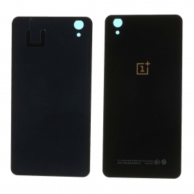 OnePlus X patareipesade kaas (tagakaas) (mustad Ceramic) (kasutatud grade B, originaalne)