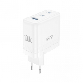 Telefonilaadija XO CE35 100 W 2x USB-C + USB-A valge