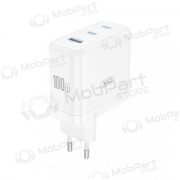Telefonilaadija XO CE35 100 W 2x USB-C + USB-A valge