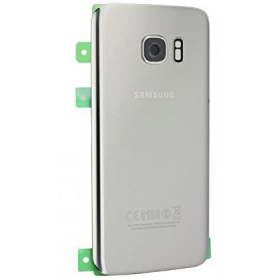 Samsung G930F Galaxy S7 patareipesade kaas (tagakaas) (hõbedased) (kasutatud grade B, originaalne)