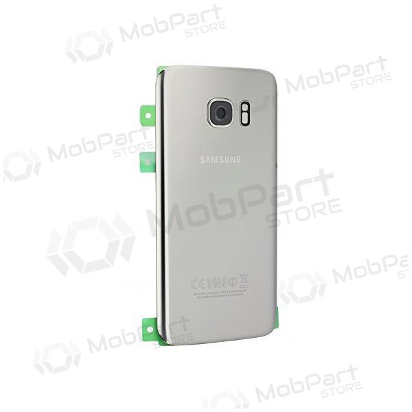 Samsung G930F Galaxy S7 patareipesade kaas (tagakaas) (hõbedased) (kasutatud grade B, originaalne)