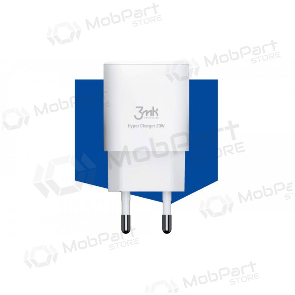 Laadija 3MK HyperCharger 20W 1xUSB-C + 1xUSB-A PD/QC
