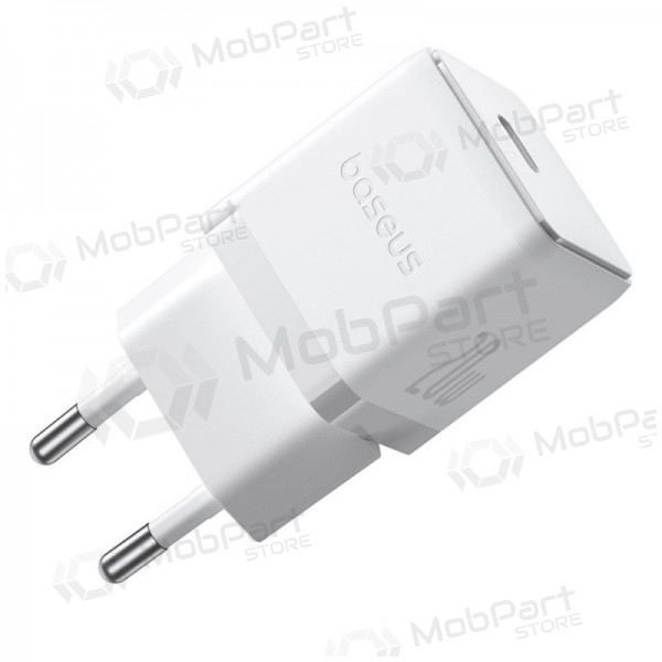 Laadija Baseus Palm 20W USB-C + USB-C to USB-C cable 1.0m valged P10111602213-01