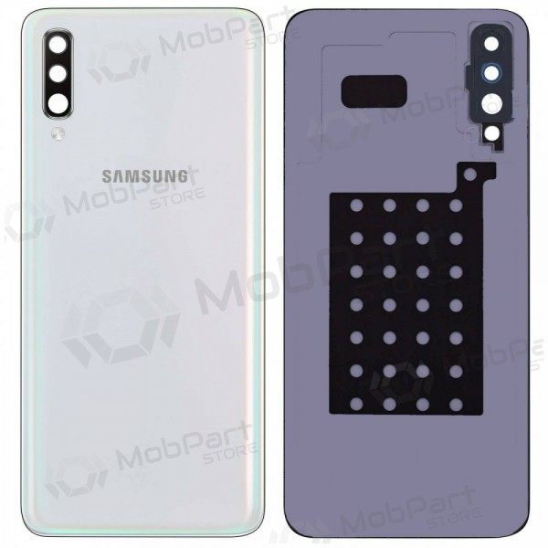 Samsung A505 Galaxy A50 2019 patareipesade kaas (tagakaas) (valged) (kasutatud grade B, originaalne)