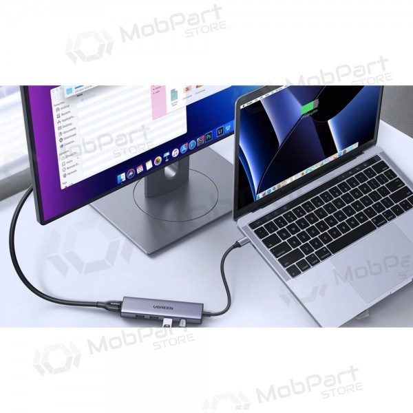 Adapter Ugreen CM511 USB-C to HDMI 1.4 + 3xUSB-A + USB-C PD100W hall