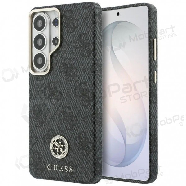 Samsung Galaxy S26 Ultra ümbris - Guess PU Leather 4G Strass Logo Gold Frame Magnetic (must)