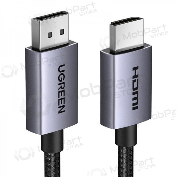 HDMI kaabel Ugreen DP125 DisplayPort HDMI-le 2 m 4K 30 Hz must