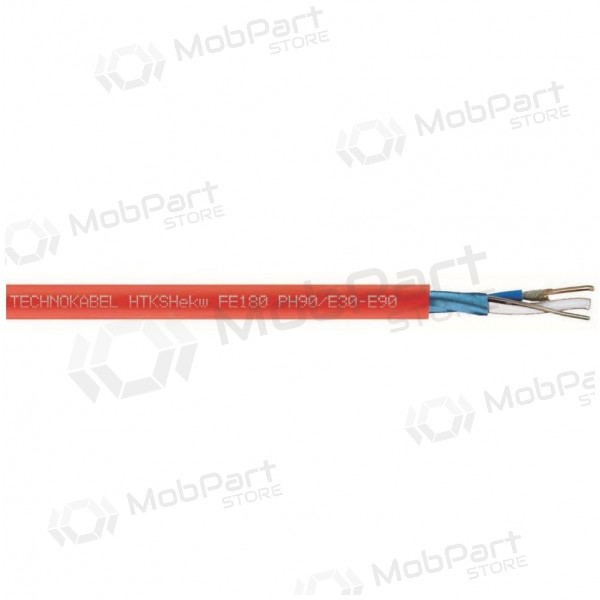 Tuletõkkekindel kaabel Technokabel HTKSHekw FE180/Ph90 E30-E90 1x2x1.4mm (100m, B2ca, s1a, d0, a1, varjestatud)