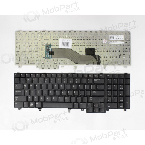 DELL Latitude: E5520, E5520m klaviatuur DELL Latitude: E5520, E5520m klaviatuur